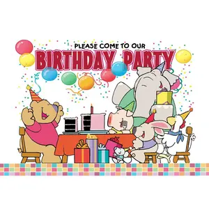 Kids Party Invitation - 4" x 6" Fill In Birthday Party Invitation Postcards - 25 Party Invites