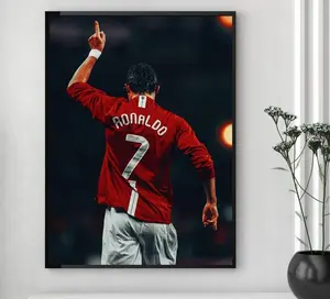 Cristiano Ronaldo Wall Art, Cr7 Poster, Football Poster, Sports Poster