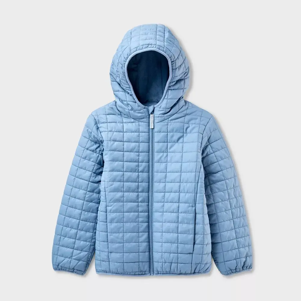 Kids' Hooded Puffer Jacket - Cat & Jack Kids' Hooded Puffer Jacket - Cat & Jack