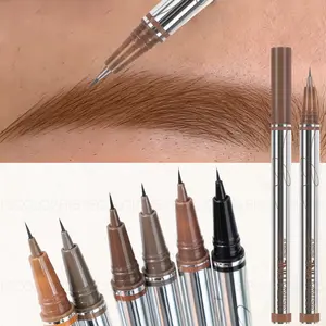 1PC Smooth Waterproof Eyebrow Pencil/eyeliner, Ultra-fine Tip, Multi-functional, Clear and Natural Wild Eyebrows, Precisely Sculpted Brows, Anti-smudge, Brown, Black, Essential Daily Makeup Tool, New Year Gift