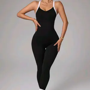Cross Shoulder Strap Jumpsuit