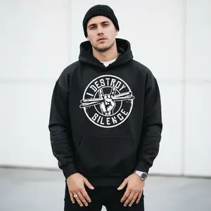 Men's drummer percussion lover Graphic Hoodie - Cotton Blend Black Long Sleeve Pullover Regular Fit | Soft & Breathable Fabric, Durable Print, Everyday Comfort, Machine Washable, rock music music performance