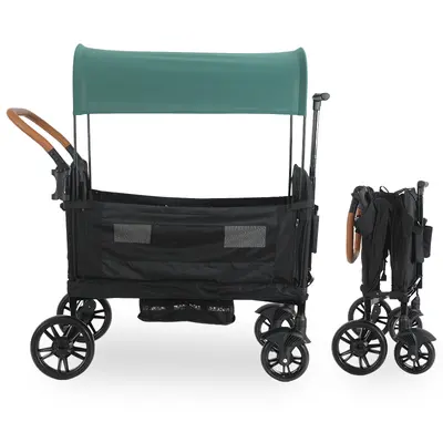 stroller wagon for 3 WonderFold VW2 Volkswagen Stroller Wagon Bondi Blue
