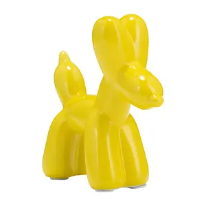 Sagebrook Home Ceramic Balloon Dog Figurine - Unique Home Decor Accent