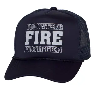 Top Headwear Men's Volunteer Firefighter Firemen Trucker Hat
