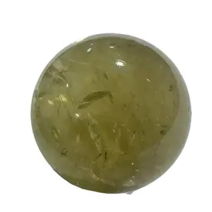 Natural citrine sphere ornament