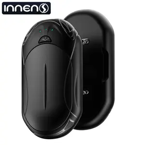 2 Pack, 6000mAh Electric Rechargeable Hand Warmers, AI Smart Chips 20Hrs Long Safe Heat, Portable Pocket Heater, Gifts for Christmas, Outdoor, Golf, Hunting, Camping Accessories