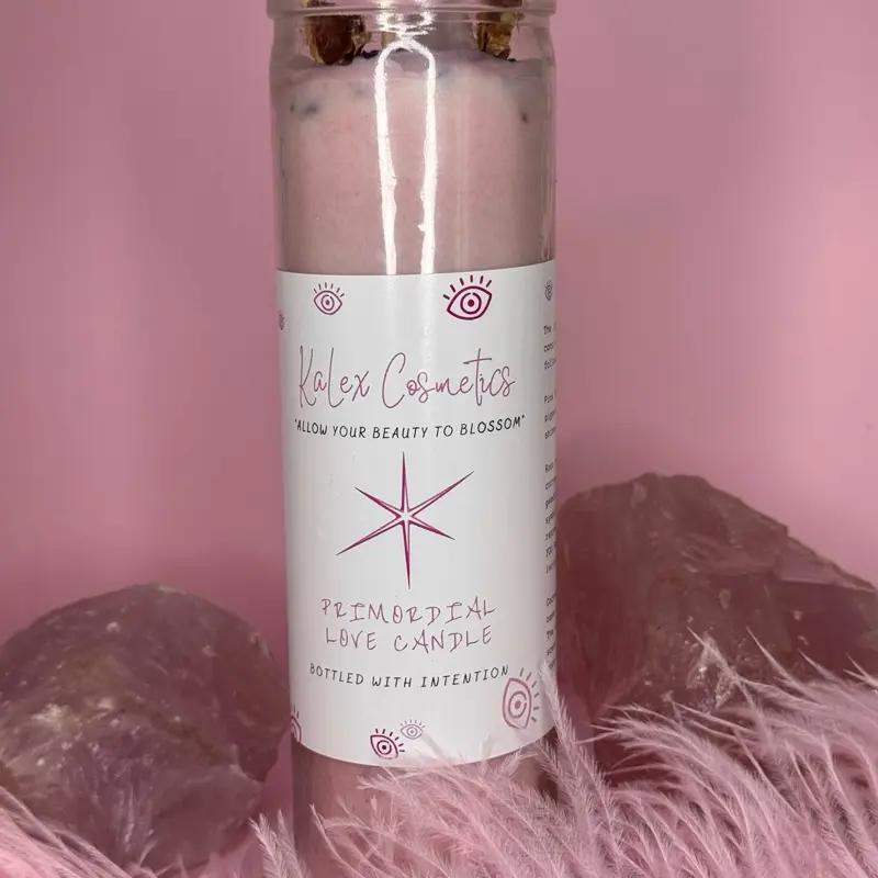 Kalex Cosmetics Pink Celestial Primordial Love 7-Day Candle for Intentional Beauty