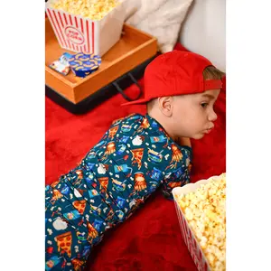 Toddler Food Groups Navy 2 Piece Pajama Set