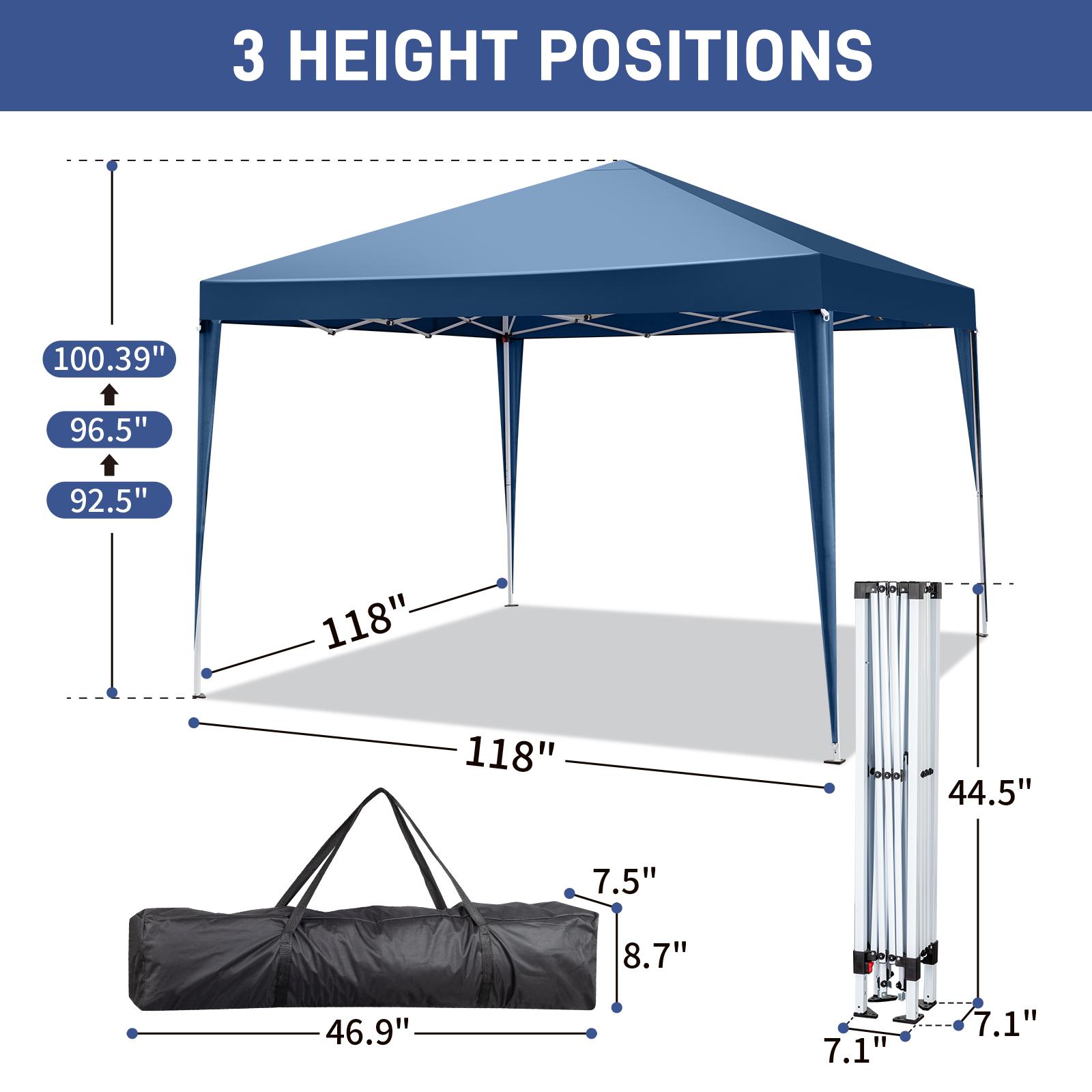 3 x 3m Two Doors & Two Windows Practical Waterproof Right-Angle Folding Tent Blue 3 x 3m Two Doors & Two Windows Practical Waterproof Right-Angle Folding Tent Blue