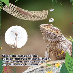 1pc of a Hammock - a Soft And Breathable Hanging Lounger That Includes a Detachable Climbing Habitat for Reptiles, Designed for Easy Setup, with Unique Features Suitable for Lizards, Hermit Crabs, And Small Animals.