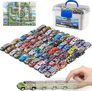 50 Pcs Pull Back Cars Toys for Kids | Mini Race Cars Bulk Set for Party Favors, Classroom Prizes, Treasure Box | Small Car Toys for Boys Girls Toddlers | Christmas Stocking Stuffers, Easter Egg Stuffers