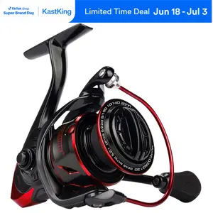 【Summer Wins】 KastKing Sharky III Fishing Reel New Spinning Reel - Carbon Fiber 39.5 LBs Max Drag - 10+1 Stainless BB for Saltwater or Freshwater - Oversize Shaft - Super Value! SummerVibes