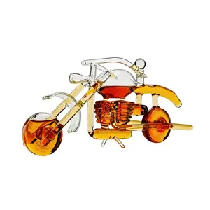 Motorcycle Decanter Whiskey & Wine Decanter Set With Motorcycle Gifts, Motorbike Gifts, Dispenser for Wine, Scotch, Bourbon, Whiskey Gifts for Men, Dad, Birthday Harley