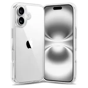 Entronix iPhone 16 Crystal Clear Case - Sturdy Cover Transparent Dustproof Handle