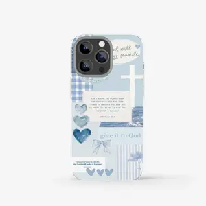 Jeremiah 29:11 Faith Case ✝️ Blue Aesthetic Cottagecore 🦋 | Bible Verse Christian Gift | Cute & Trendy Protection For All IP Phone 17-X Series