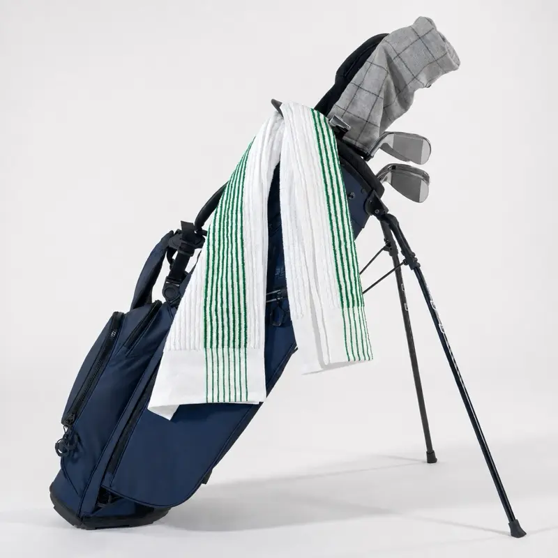 Golf Caddie Towel - Oxford Tour-Sized Cotton Blend Bleach Proof, Essential Unisex Golf Accessory, 3X18 In