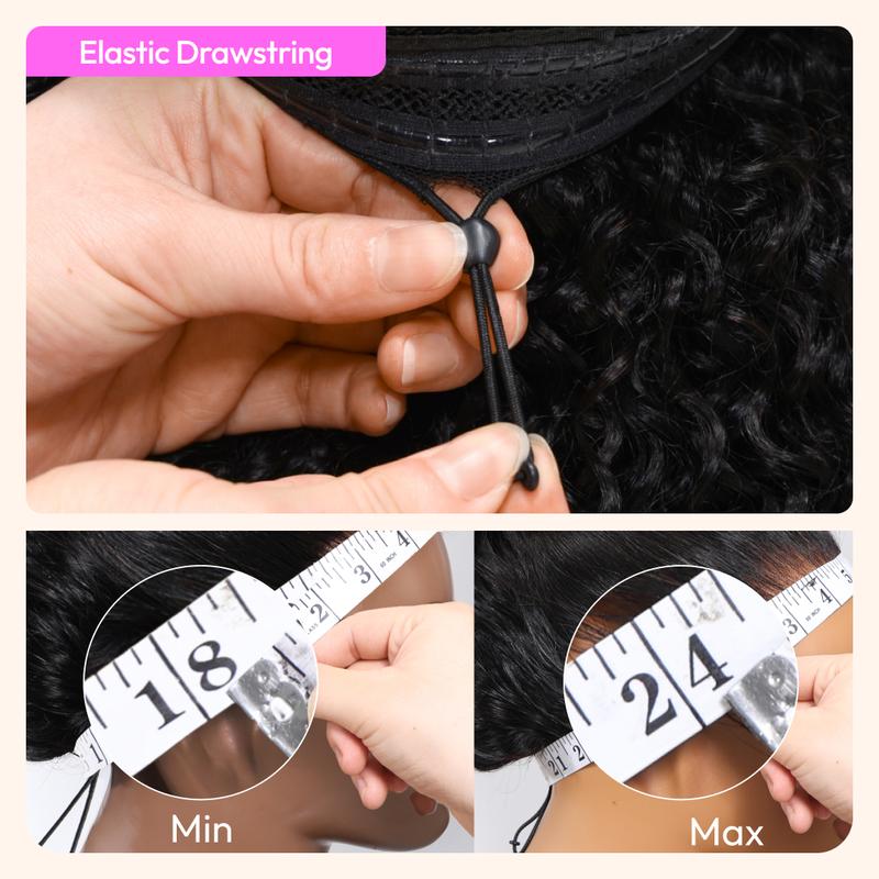 UNice Glueless Silk Straight Bob Wigs Pre-cut 7x5 HD Lace Closure Human Hair Wigs with Bleached Knots Beginner Friendly Put On and Go Natural Scalp