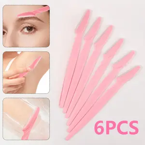 6PCS Eyebrow Razor Set – Portable Facial Hair Trimmer for Easy Brow Shaping & Everyday Beauty Routine safety cover