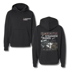 Stranger Things Season 4 Hoodie – Official Inspired Series Pullover, Hawkins Graphic Hoodie, Retro Horror TV Show Sweatshirt