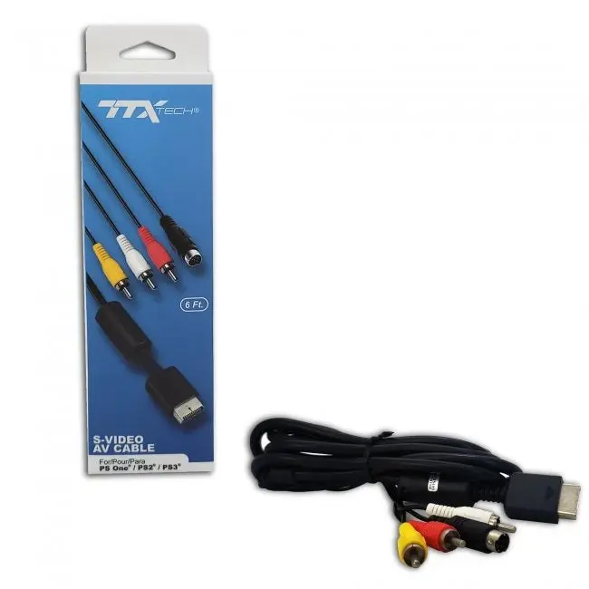 S-Video & AV Cable for PS2