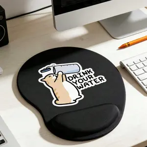 Ergonomic Wrist Support Mouse Pad, Cute Cat Design, Eva Material, Non-Slip Memory Foam, Comfortable Desk Mat, Ideal for Gaming & Office Use
