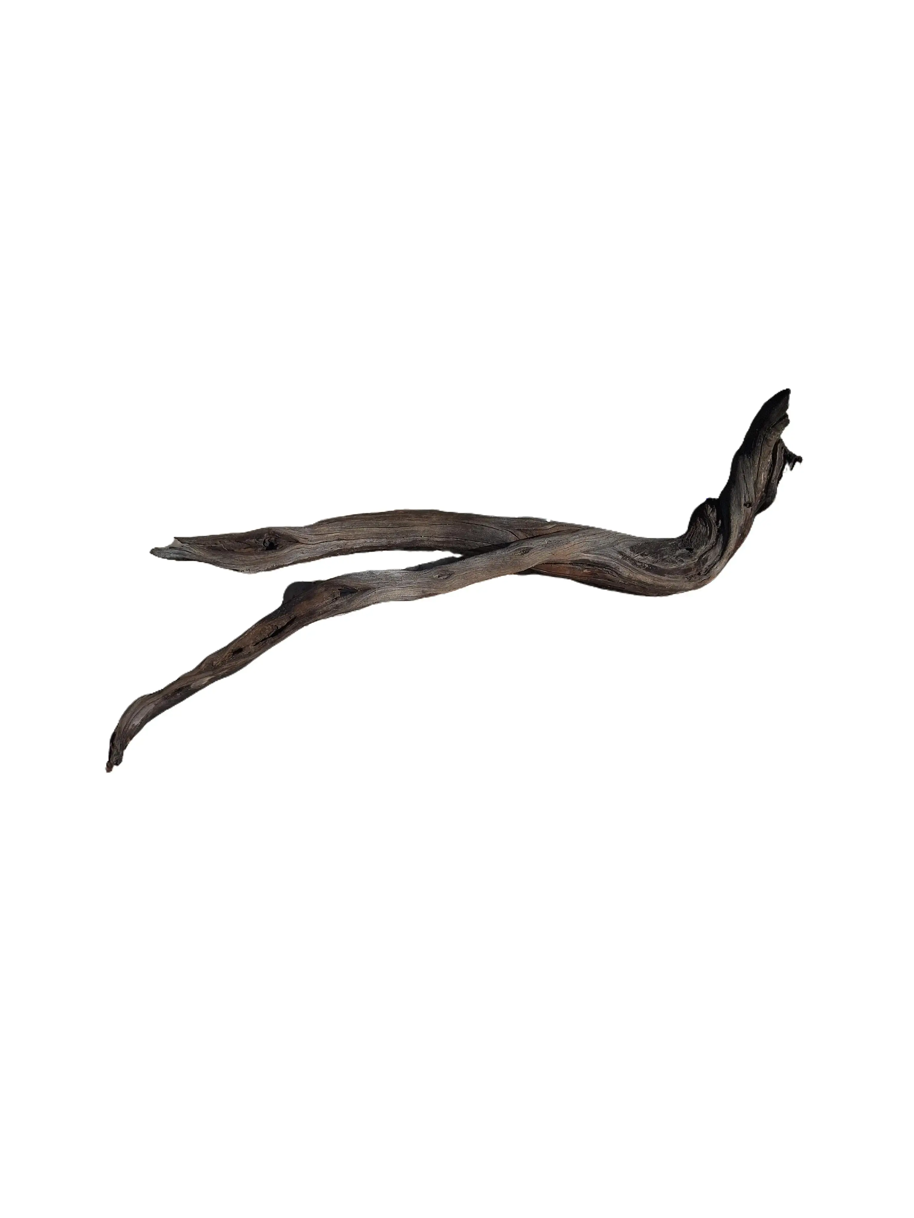 Premium Manzanita Driftwood Serpentine Branch Centerpiece - 1-Piece Natural Wood, Gnarled Texture, Deep Wood Tones, Fluid Curve, Natural Tannins Provider, Home Decor Accent for Aquascapes #SR-042