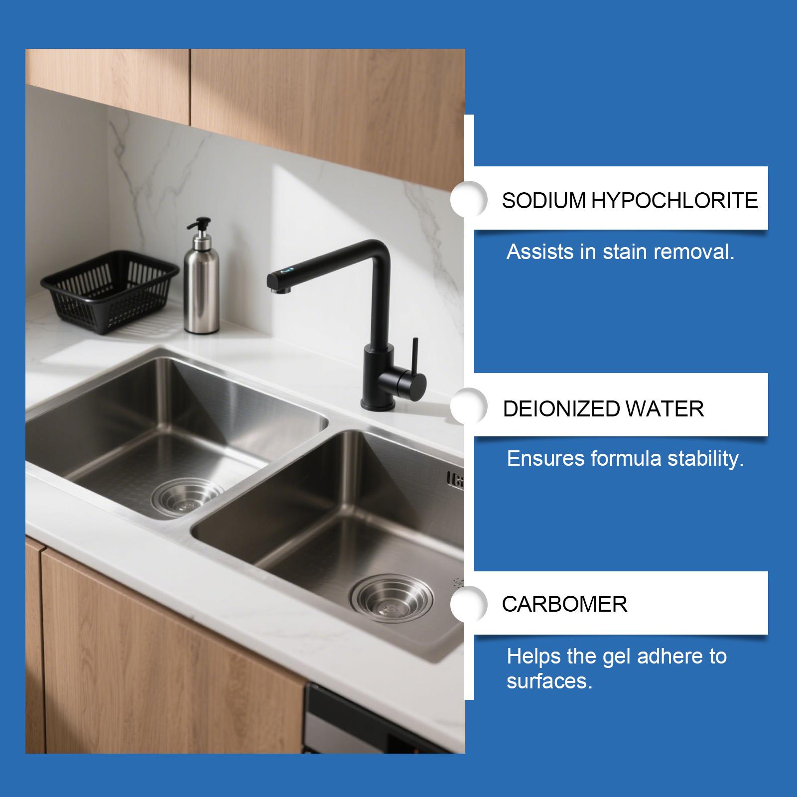 Heavy Duty Stain Cleaner Gel for Washing Machine Front Loader Door Seal Shower Bathroom Grout Tile Caulk Powerful Mold Mildew Remover Gel Deep Cleaning Household Solution Silicone