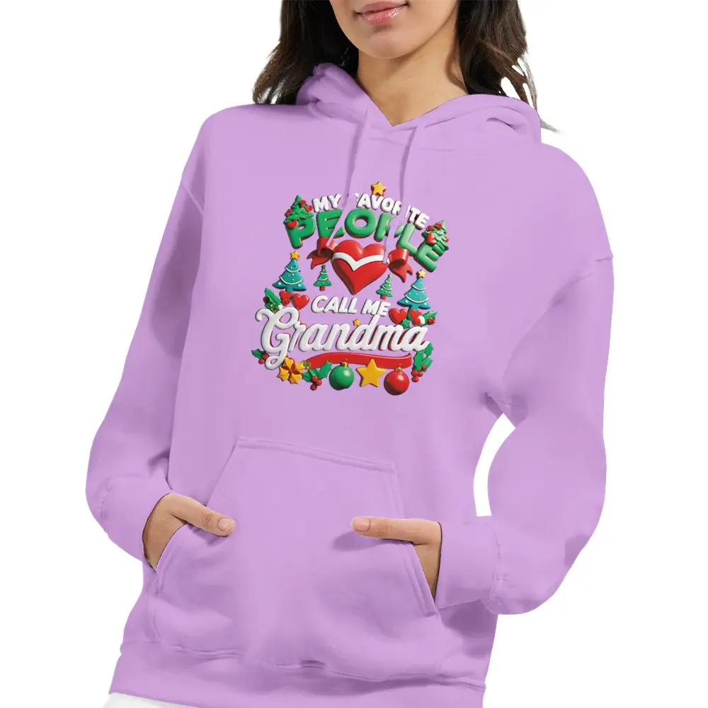 Grandma Christmas Classic Unisex Pullover Hoodie, My Favorite People Call Me Grandma, Gifts for Grandma, Christmas Hoodie, Holiday Gifts  | Gildan® 18500 fall  outfits unisex hoodie