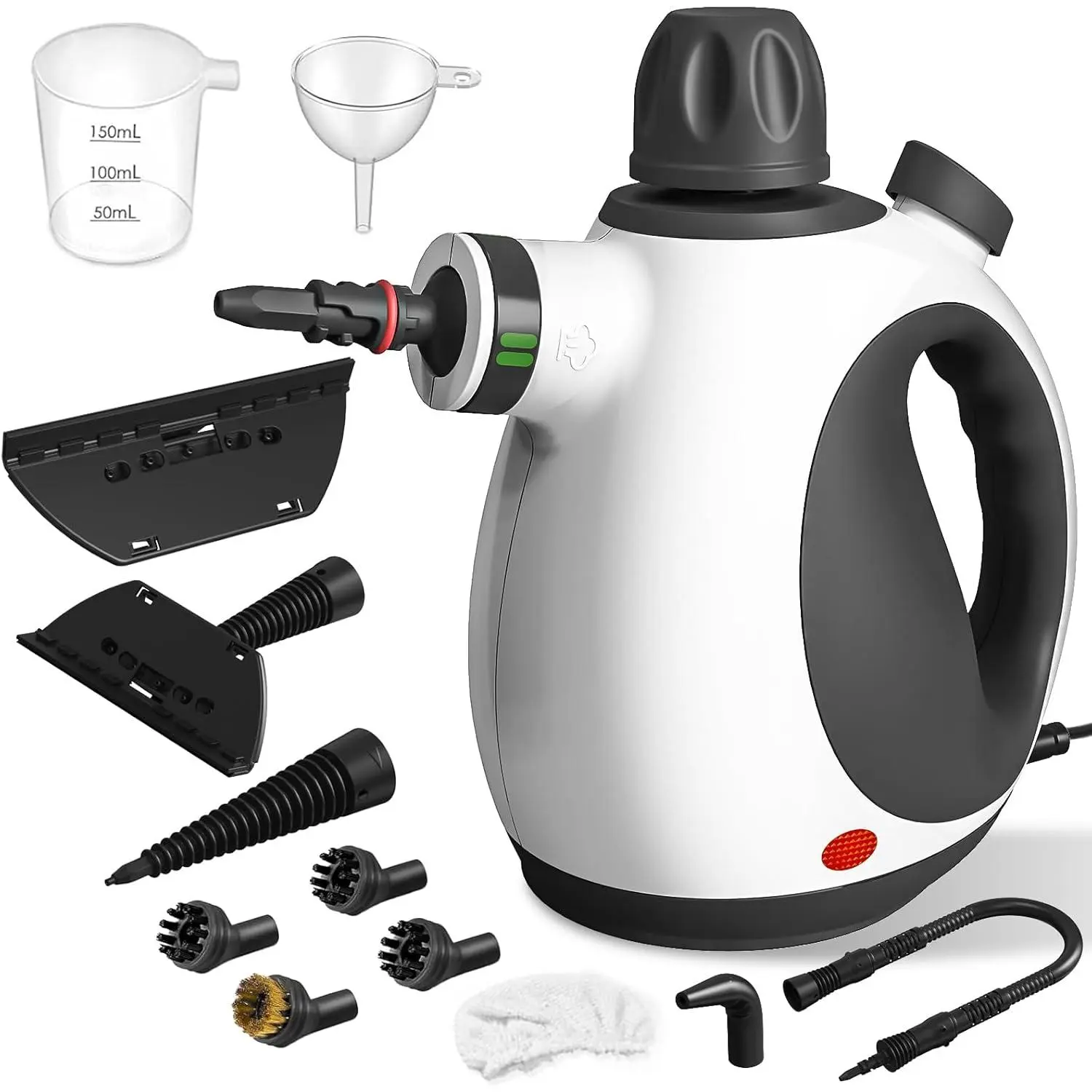 Cleaner, Pressurized Multi-Purpose Natural Steamer with 12 pcs Accessories, Steamer for Car, Countertop, Shower, Upholstery, Couch, Tile Grout, Window,