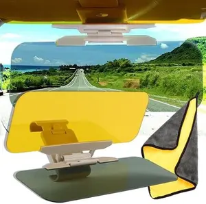 Dual Purpose Car Sun Visor, Anti Glare and High Beam Protection, Sun Blocking Shadow for Car, Universal Durable ABS Material Sun Shade for Most Car Models, Summer Shutter, Car Accessories, Musthaves Gadgets