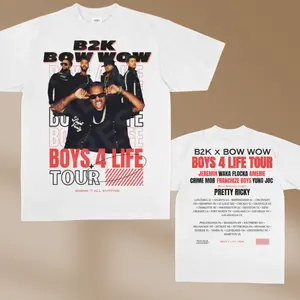 Bow Wow B2K Boys 4 Life Heavyweight Fan Shirt, B2K Tour 2026 T-Shirt, Bow Wow Boys 4 Life Concert Graphic Tee, Unisex Music Lover Top, B2K Band Shirt
