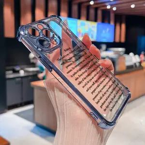 Divine Shepherd Psalm Phone Case for iPhone 17 16 E Pro Max 15 Plus 14 13 12 11 Air Four Corner Anti-Fall Shockproof Transparent Electroplated Protective soft silicone Cover gift for men and women