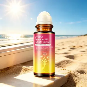 Cyperus Rotundus Oil Roll-On Post-Hair Removal Serum, Soothes Redness, Irritation & Ingrowns, Slows Regrowth, Gentle Aftercare Oil for Sensitive Skin (Waxing, Shaving Use)