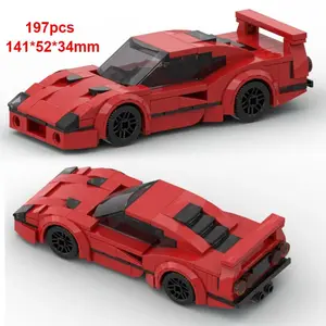 Technical Car City Speed Racing Car Building Blocks Sports Car Garage Carro Rennau Voiture MOC Creative Vehicle Toys