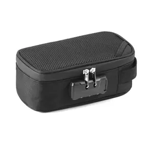Portable Smell Proof Pouch with Combination Lock, Multi Layer Seal, Durable Pouch Storage Box for Travel, Compact Storage Bag for Home & Travel, Travel Organization Pouch