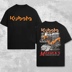 Kubota Tractor T-Shirt Messick’s Heavy Equipment Shirt, Farming Equipment Tee, Heavy Equipment Workwear Shirt, Country Lifestyle Apparel, Blue Collar Pride Streetwear, Vintage Farm Graphic Tee For Men and Women, Premium Cotton Oversized Fit, Style S–5XL