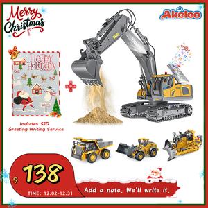 【Akeleo】The most comprehensive engineering vehicle assembly set, Made of some metal parts. Easy to operate and suitable for beginners. Suitable for the whole family to enjoy, Gift for parents and children,Halloween&Christmas ,giftswhiteelephantgift