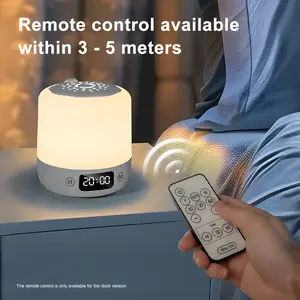 Night Light with Clock for Kids Remote Control Bedside Lamp Dimmable Nightlight 3 Color Temperatures 10/30/60min Timer for Bedroom Nursery Bathroom