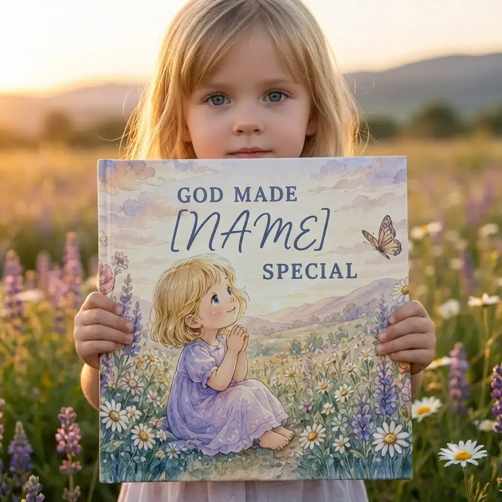 Personalized Christian Book With Name, Baptism Gift, Custom Bible Storybook For Toddlers, Baptism Gift for Boy or Girl, Bedtime Keepsake