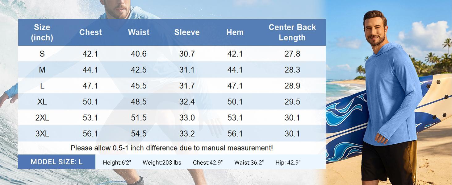 COOFANDY Men's UPF 50+ Fishing Shirt Lightweight Quick Dry UV Sun Protection Hoodie Long Sleeve SPF Hiking Running Rash Guard COOFANDY Men's UPF 50+ Fishing Shirt Lightweight Quick Dry UV Sun Protection Hoodie Long Sleeve SPF Hiking Running Rash Guard