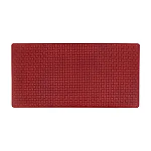 Achim AF2039LA12 Thick Decorative Bath Anti-Fatigue Mat, 20x39 in. Woven-Embossed Faux-Leather, Lava