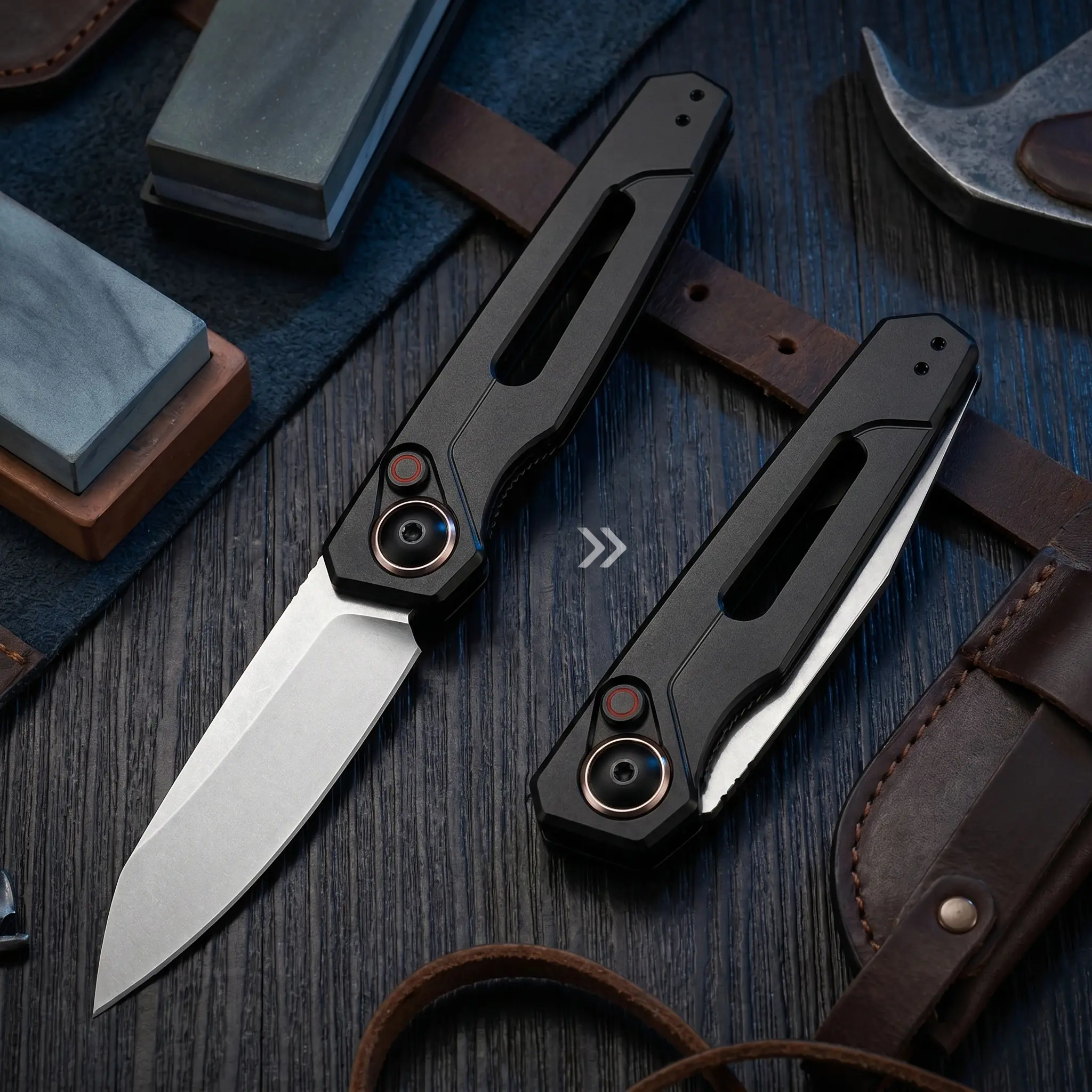 EDC Folding Pocket Tool, CPM154 Blade with Aluminum Handle for Camping Fishing Backpacking Everyday Carry, Gift for Men