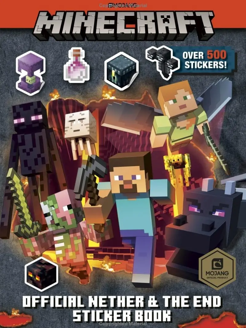 Minecraft Official the Nether and the End Sticker Book (Minecraft)