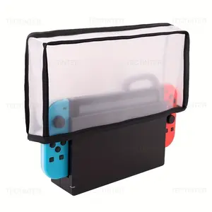 1 Pc Transparent Protective Case for Switch / OLED Console – Anti-scratch dustproof cover with ergonomic grip. Durable, compact and portable design, perfect gaming accessory for everyday protection and travel use.