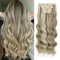 F8/613# Light Blonde & Golden Blonde - 7PCS(22inch