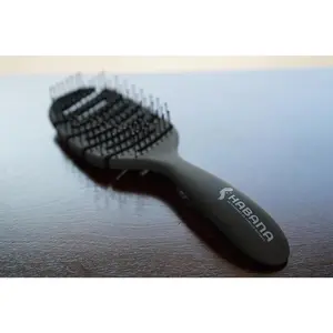 Habana Premium Hair Brush for Natural Hair Extensions Soft Detangling with Carbon & Ion Fibers Gentle Massage for Healthy Growth