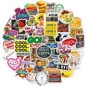 50 PCS Grunge Gothic Weird Funny Meme Stickers Bulk - Waterproof Mobile Phone Accessories for Skateboard Sticker Bombing, Cool Emo Skater Gifts for Alt Enthusiasts, Water Proof, Funny Stickers