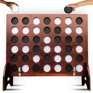 SWOOC Games - Giant Four in a Row (All Weather) with Carrying Case & 60% Quieter Design -  Giant Connect - 4 Game - Giant Outdoor Games - Giant Yard Games For Kids and Adults - Backyard Games - Jumbo Games - Giant Lawn Games - Life Size 4 In A Row Game