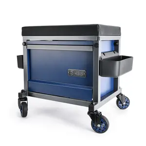 Sidekick Shop Stool with 500 lb. Weight Capacity Premium 3" Pro-Glide Casters & Ergonomic Design for Garage Home Workshop